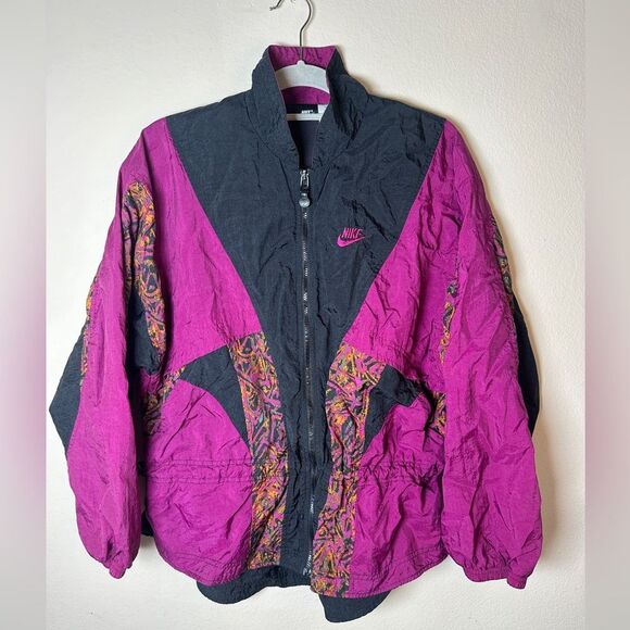 Nike VTG 90's Windbreaker Zip Up Jacket Sz Large - Picture 1 of 13